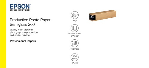 Papier fotograficzny w roli Epson Production Photo Paper Semigloss 200